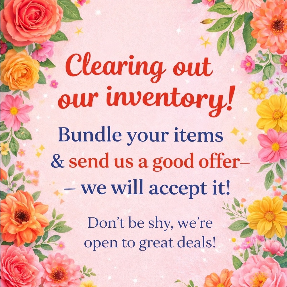 Others Follow Floral Inventory Clearance Poster